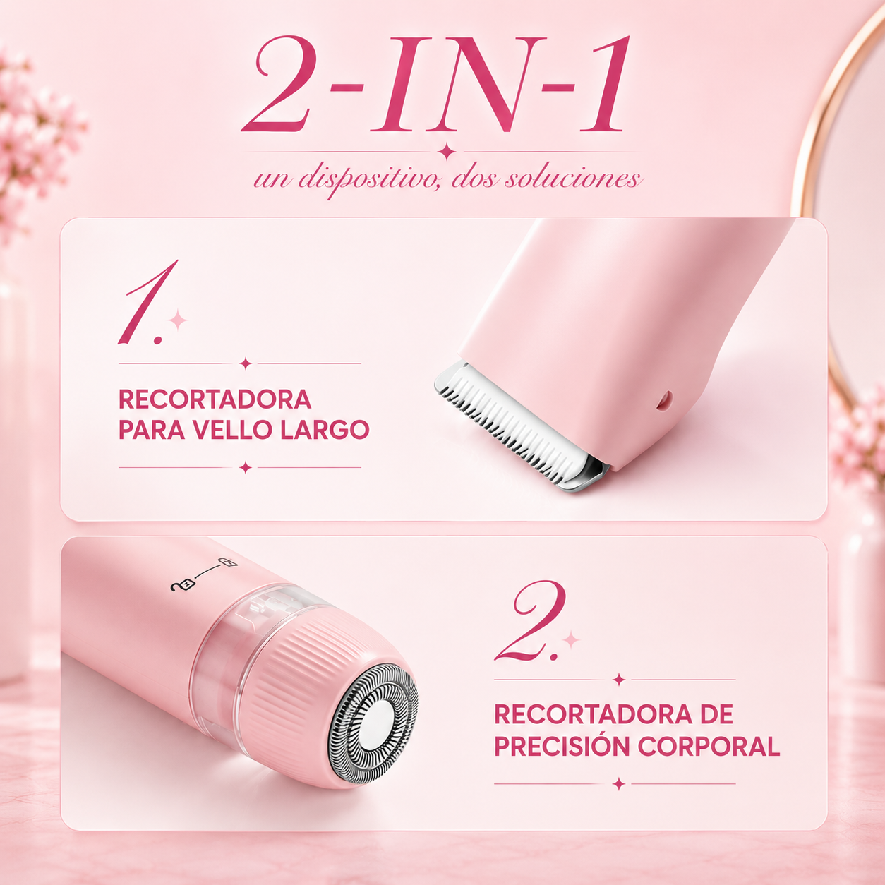 Rasuradora 2 & 1 VelvetTouch