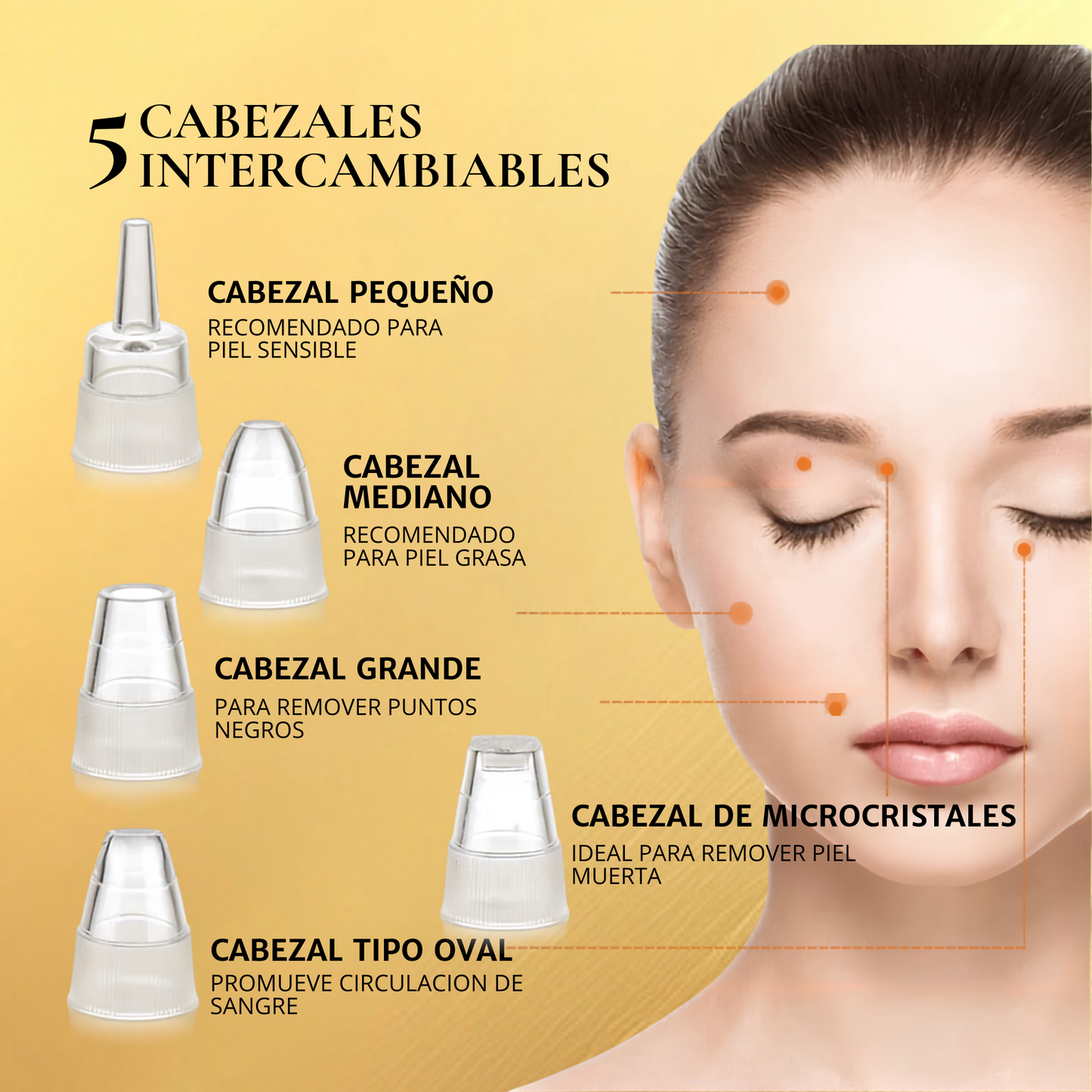 Limpiador facial extractor de imperfecciones