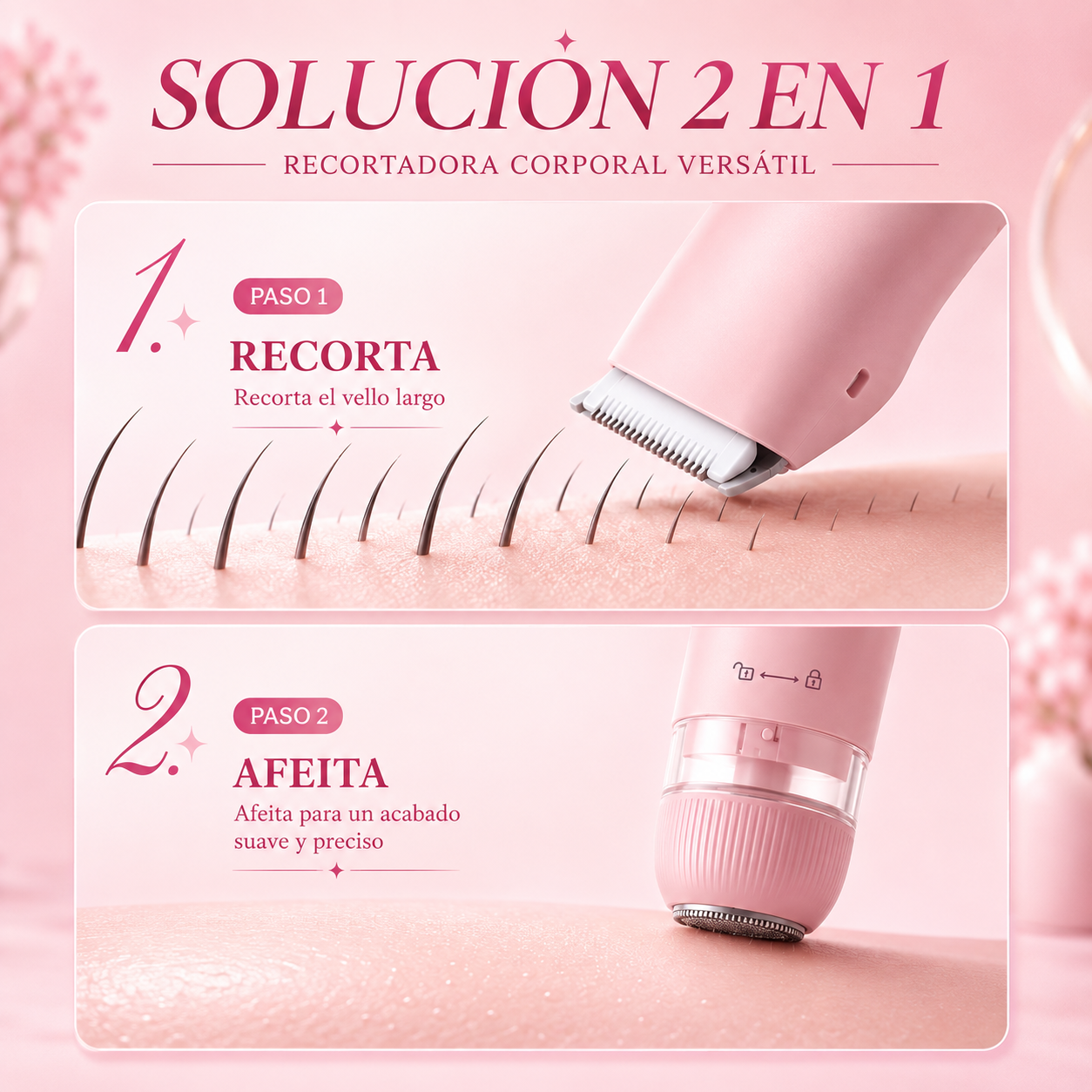 Rasuradora 2 & 1 VelvetTouch
